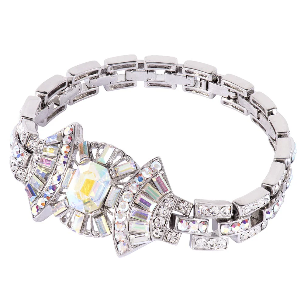 Crystal Art Deco Fan Bracelet - Image 5