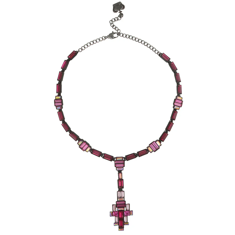 Baguette Crystal Art Deco Necklace - Image 6