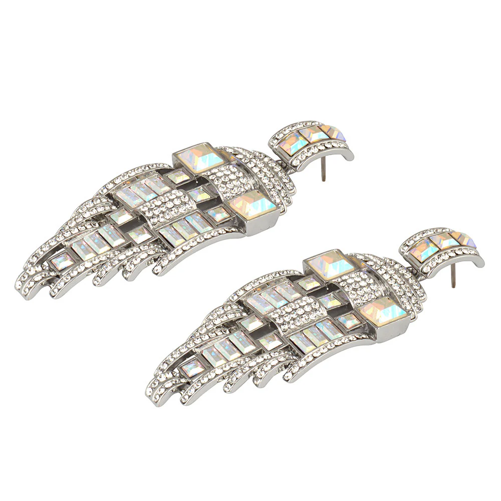 Crystal Art Deco Drop Earrings - Image 6