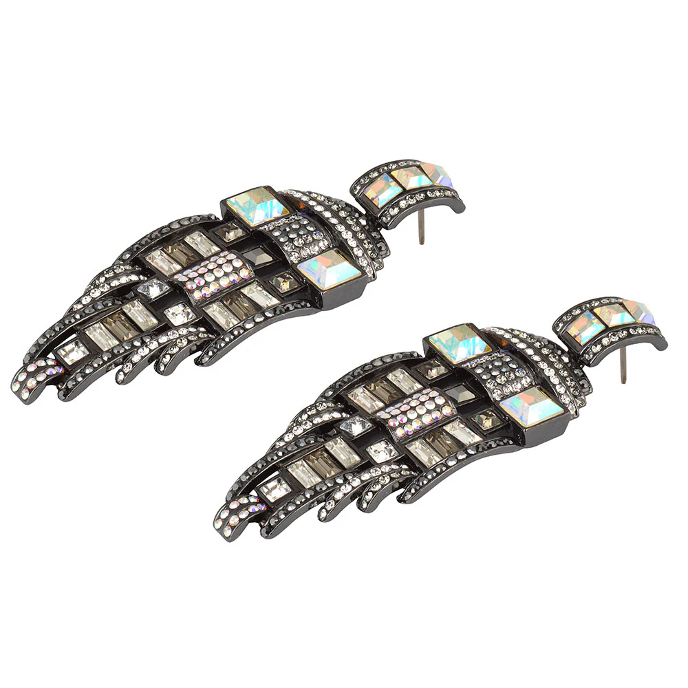 Crystal Art Deco Drop Earrings - Image 8