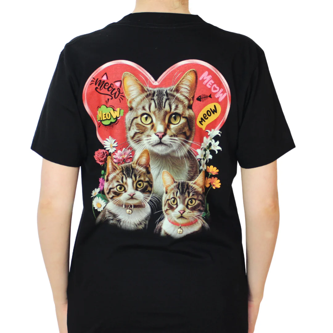 Cat Family T-Shirt - Image 3