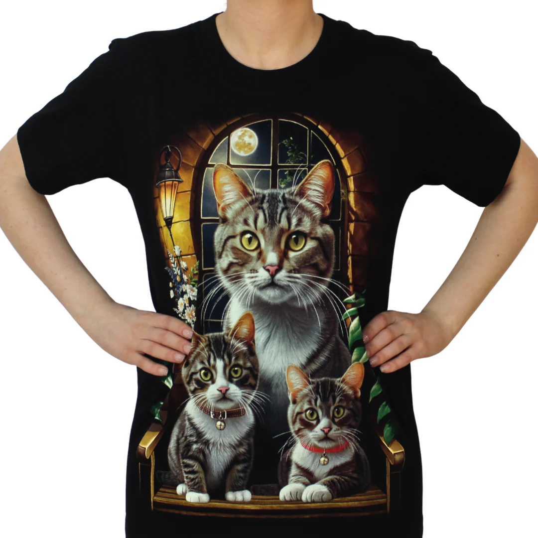 Cat Family T-Shirt - Image 4