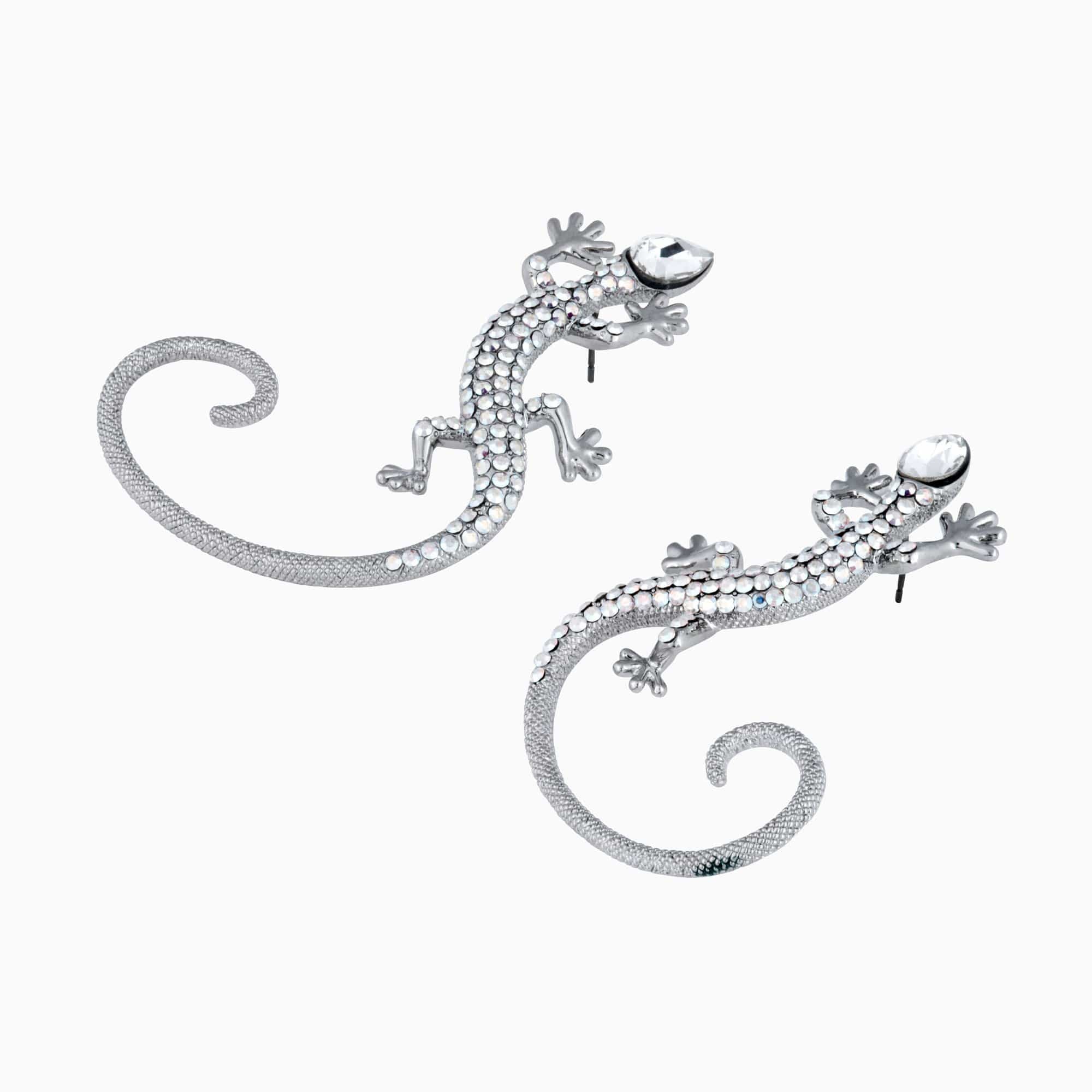 Crystal Desert Lizard Earrings - Image 7