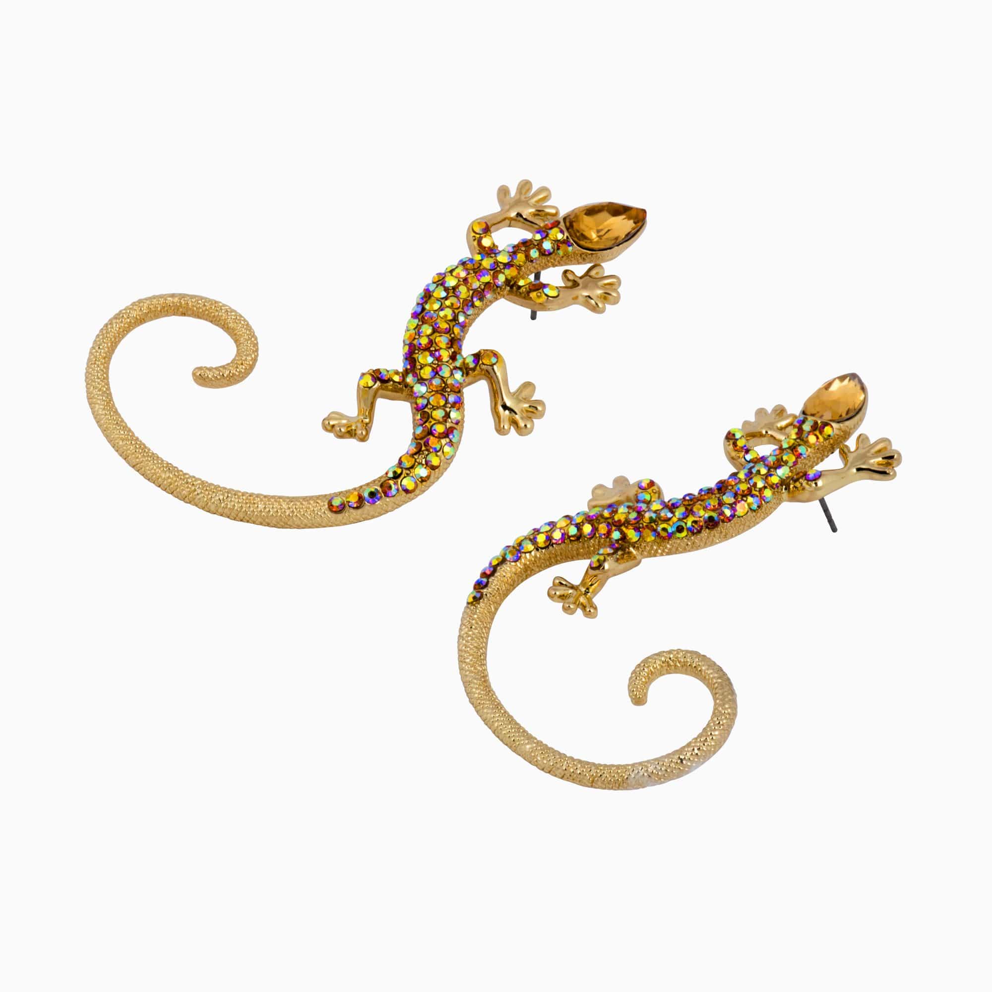 Crystal Desert Lizard Earrings - Image 8