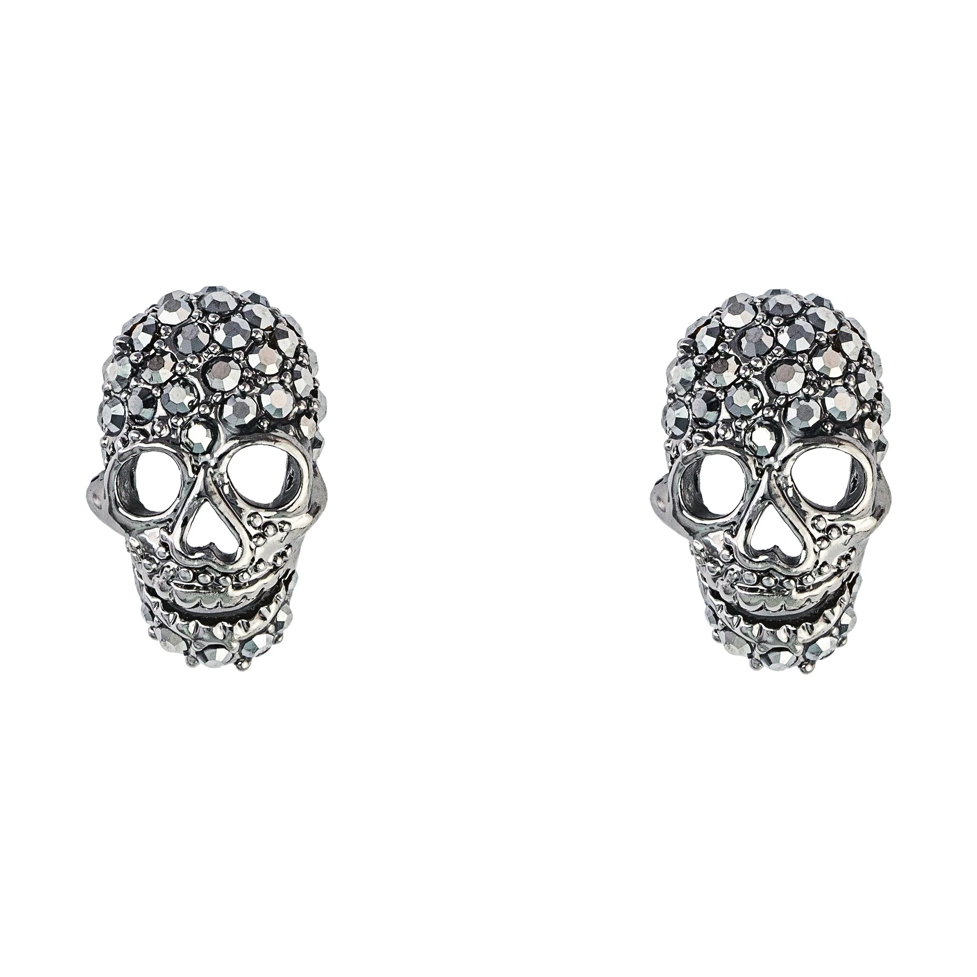 Crystal Skull Stud Earrings - Image 6