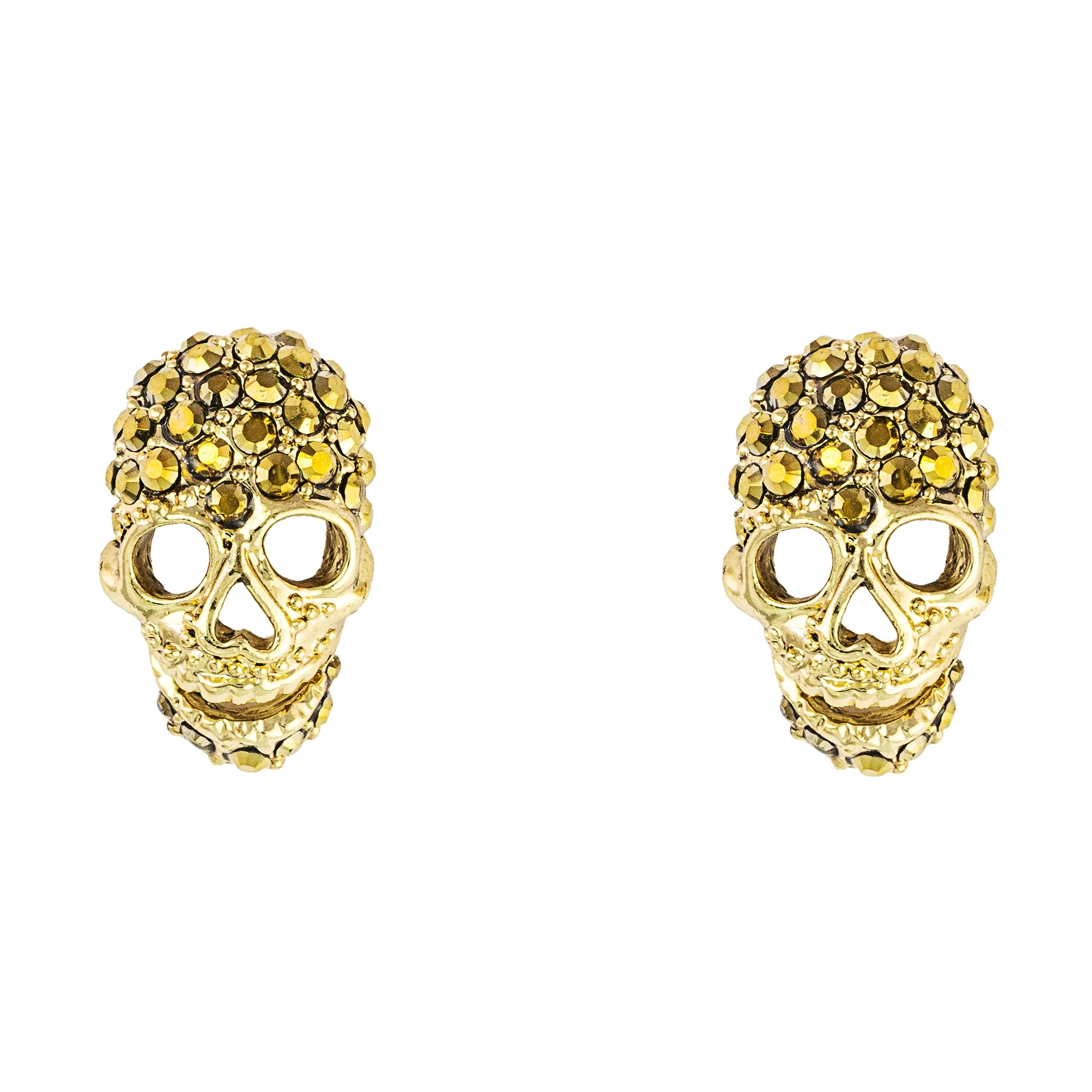 Crystal Skull Stud Earrings - Image 8