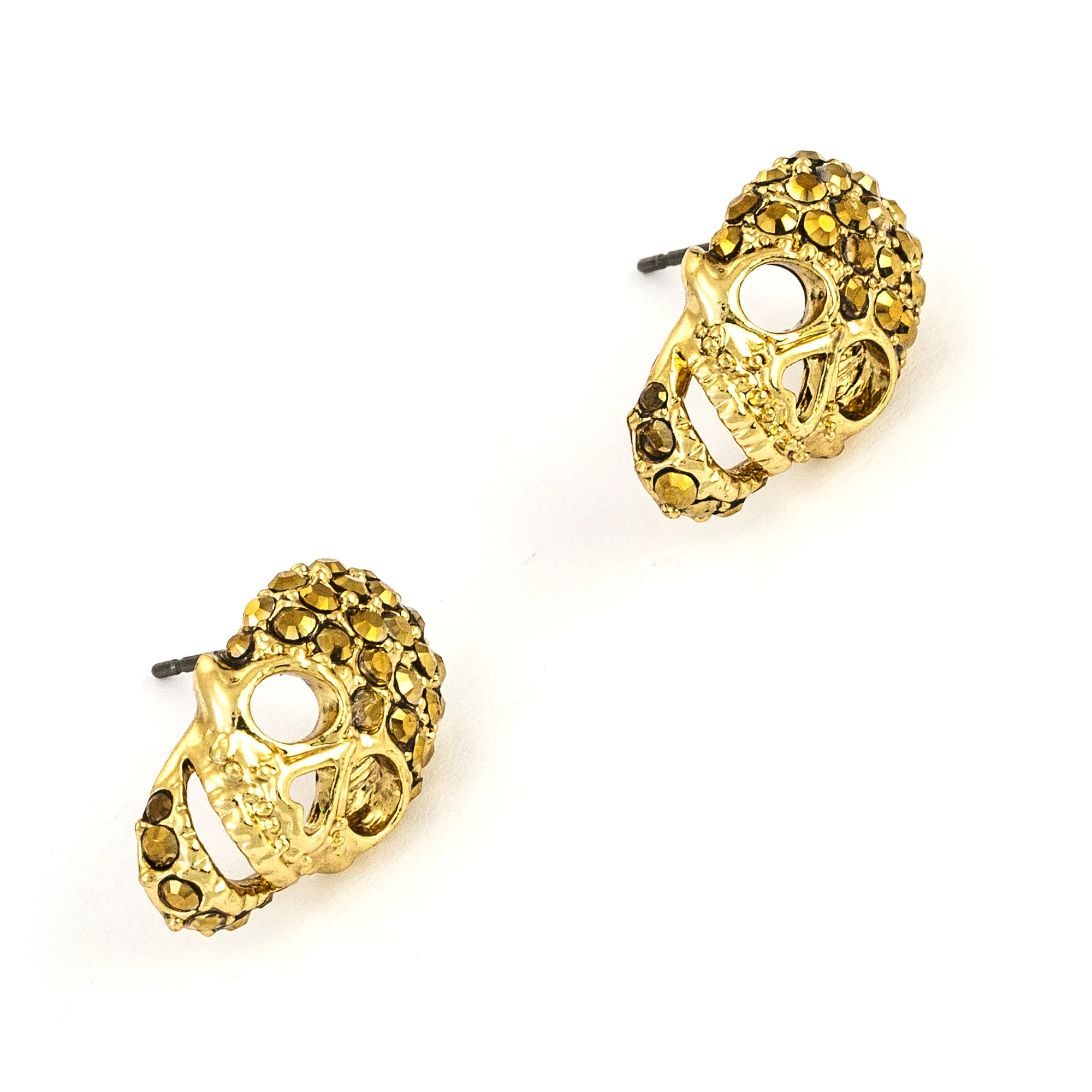 Crystal Skull Stud Earrings - Image 9