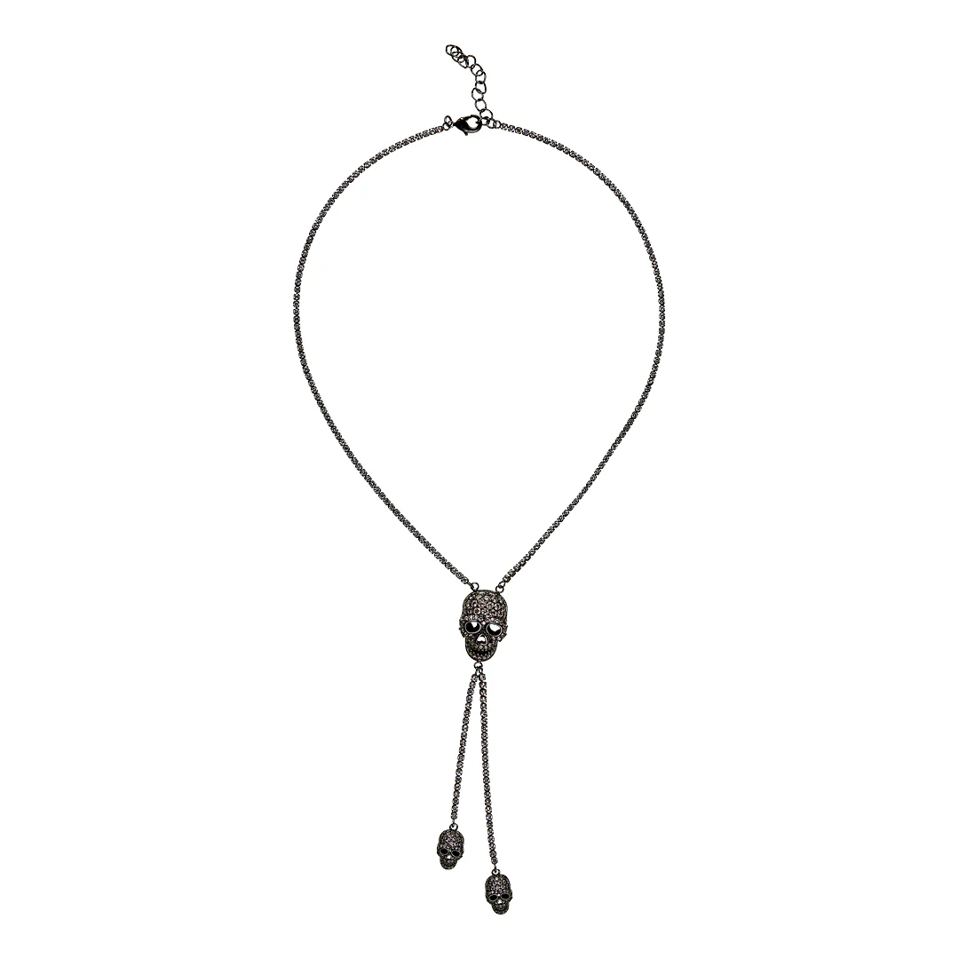 Crystal Skull Trio Necklace - Image 4