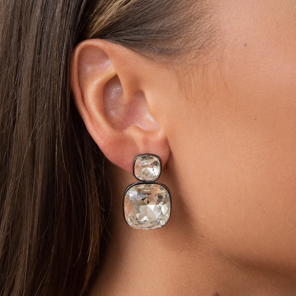 Graduated Crystal Earrings - Image 12