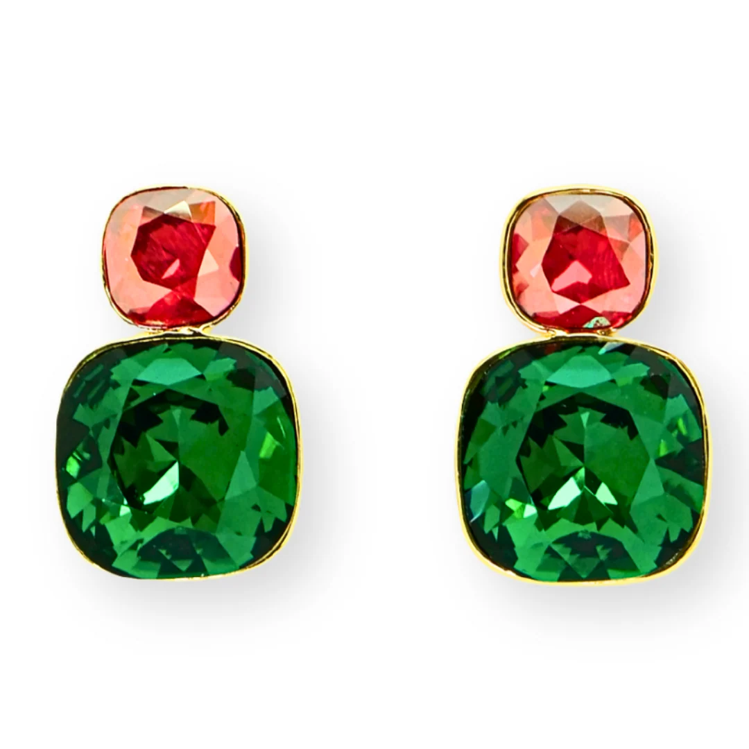 Graduated Crystal Earrings - Image 6