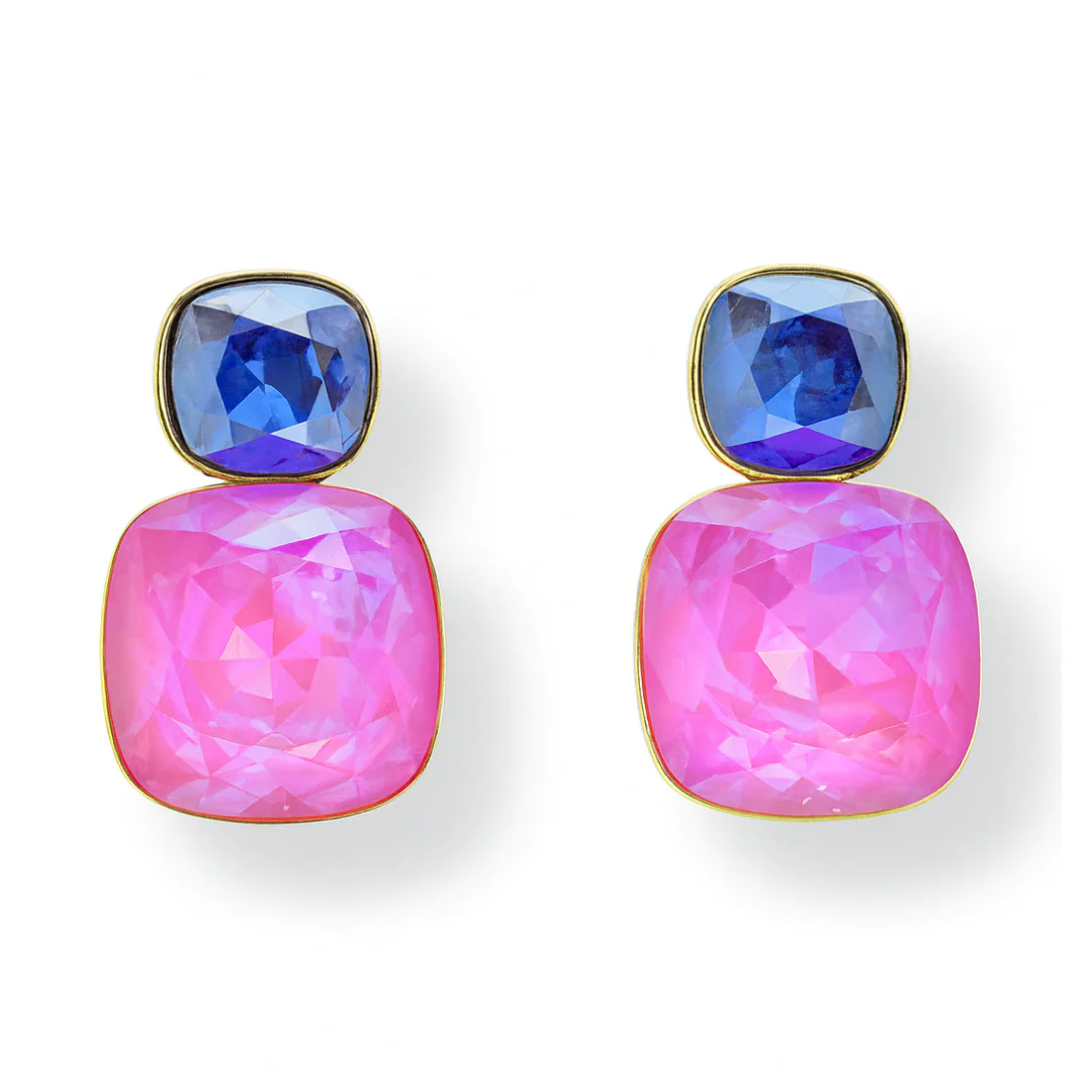 Graduated Crystal Earrings - Image 7