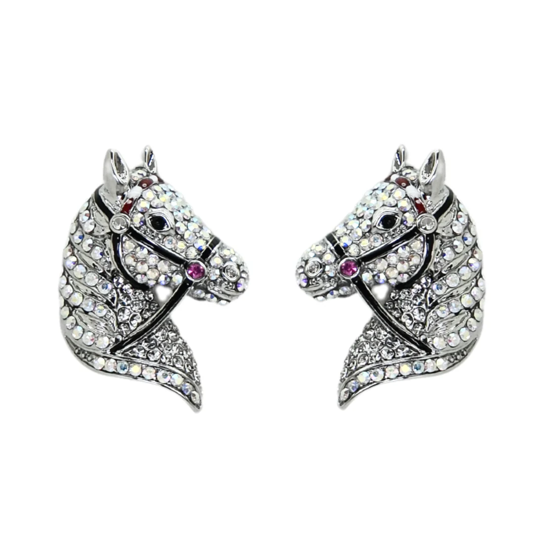 Horse Head Stud Earrings - Image 3