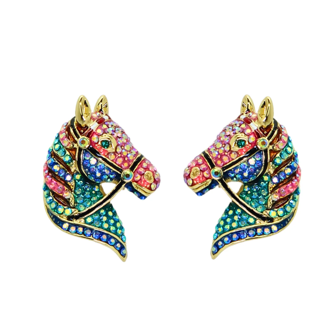 Horse Head Stud Earrings - Image 4