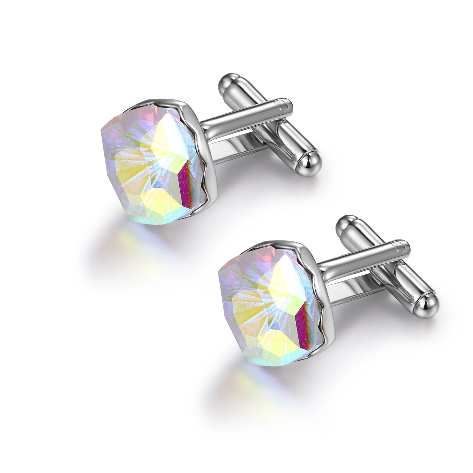 Iridescent Crystal Cufflinks - Image 4