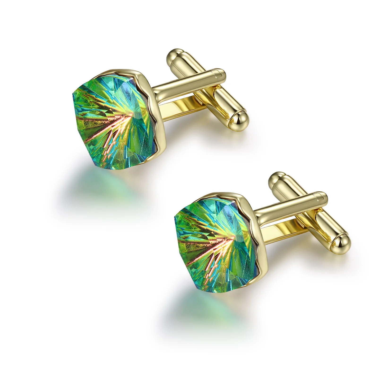 Iridescent Crystal Cufflinks - Image 8