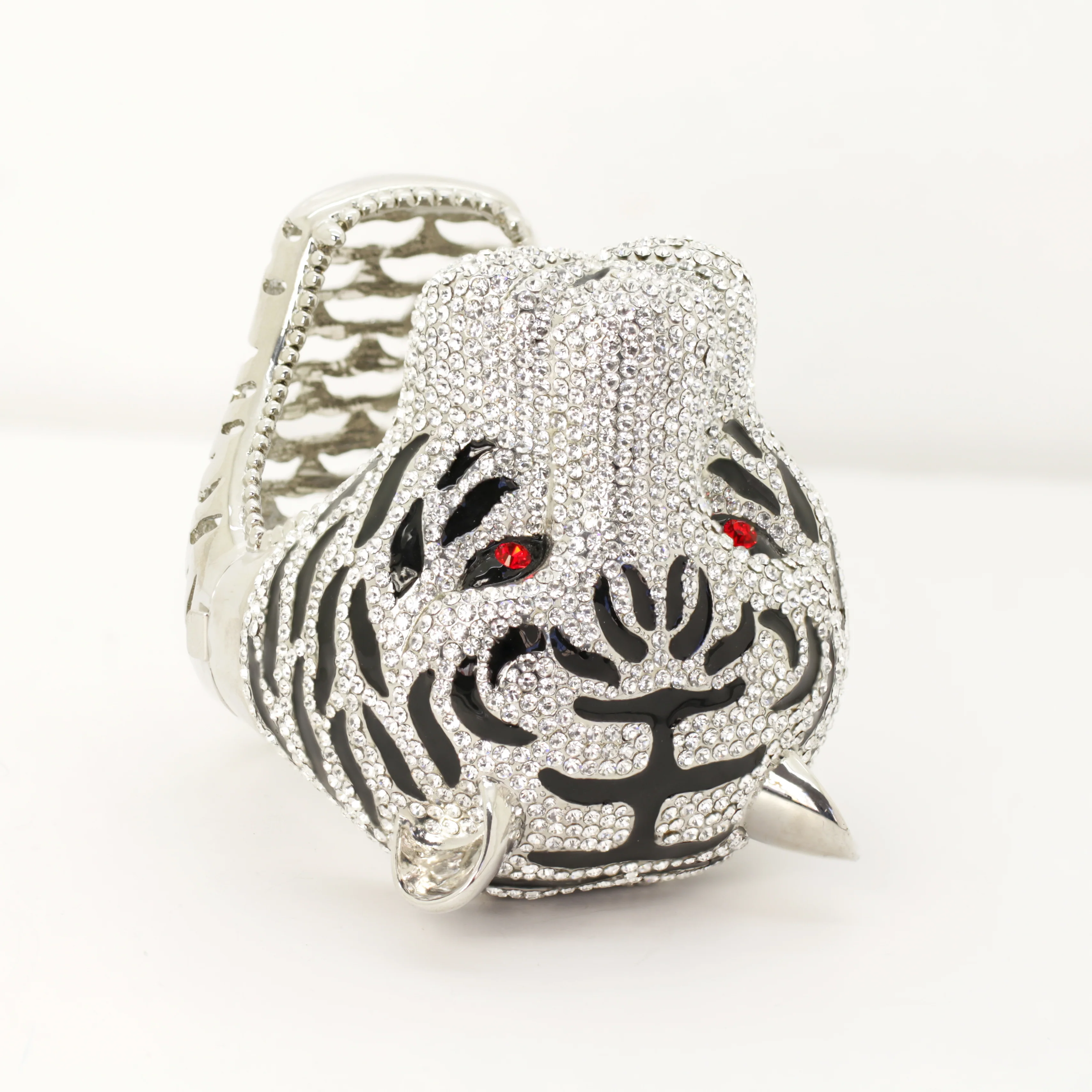 Large Crystal Tiger Cuff - Image 3