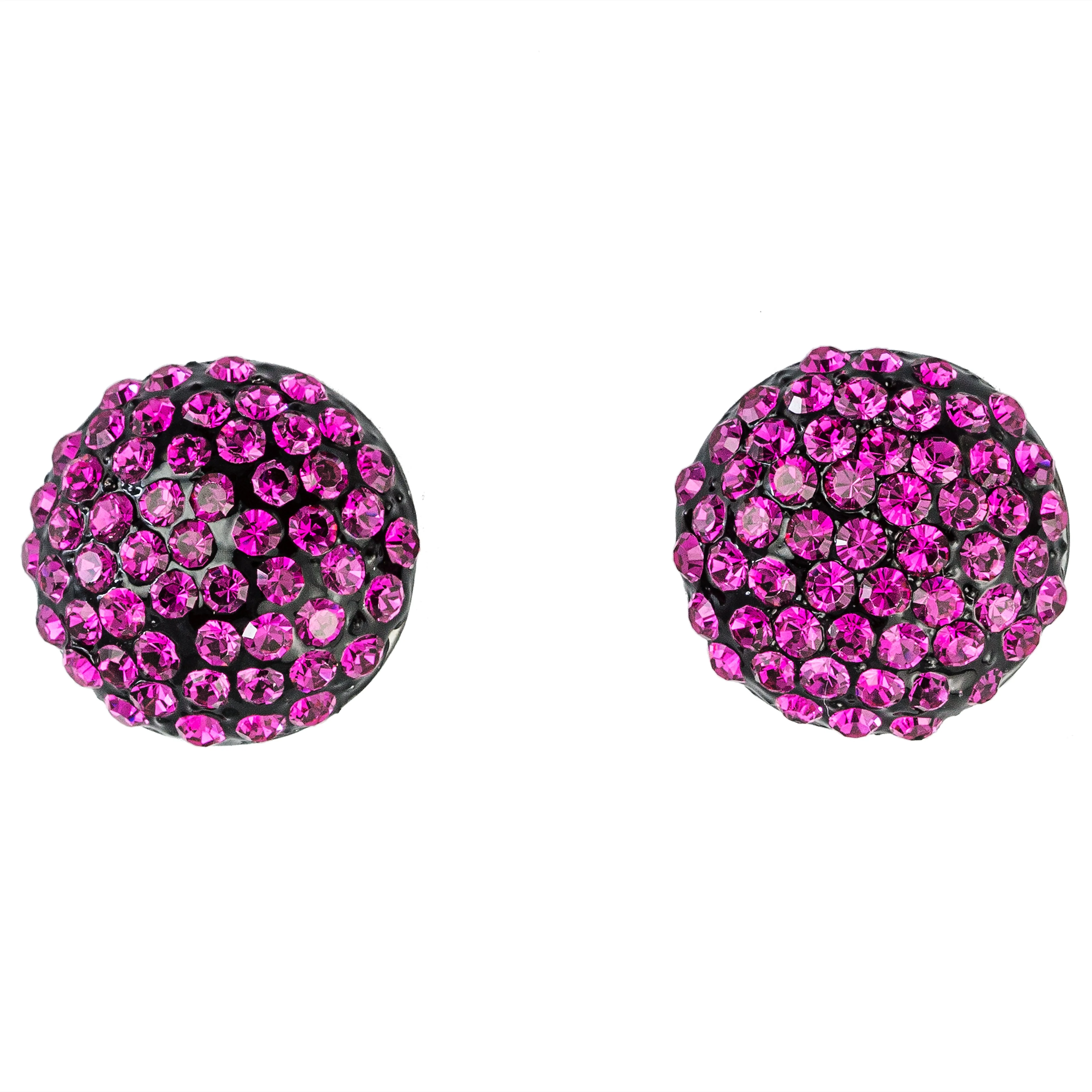 Large Crystal Stud Earrings - Image 4