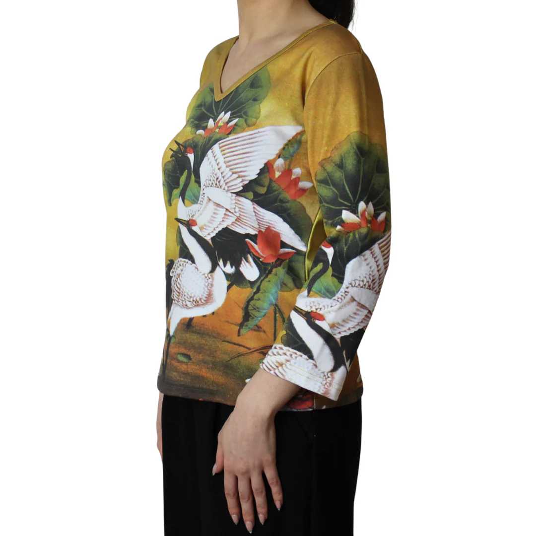 Oriental Cranes Top - Image 3