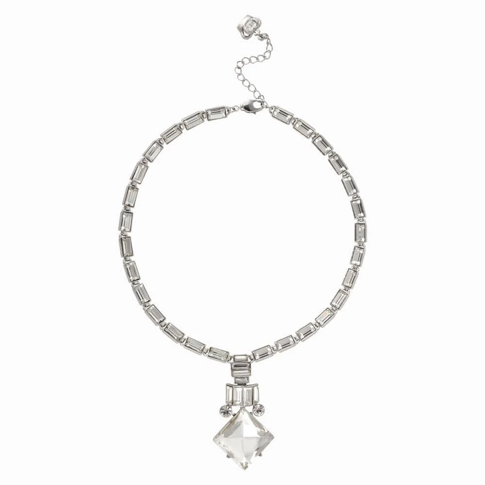 Crystal Square Art Deco Necklace - Image 10