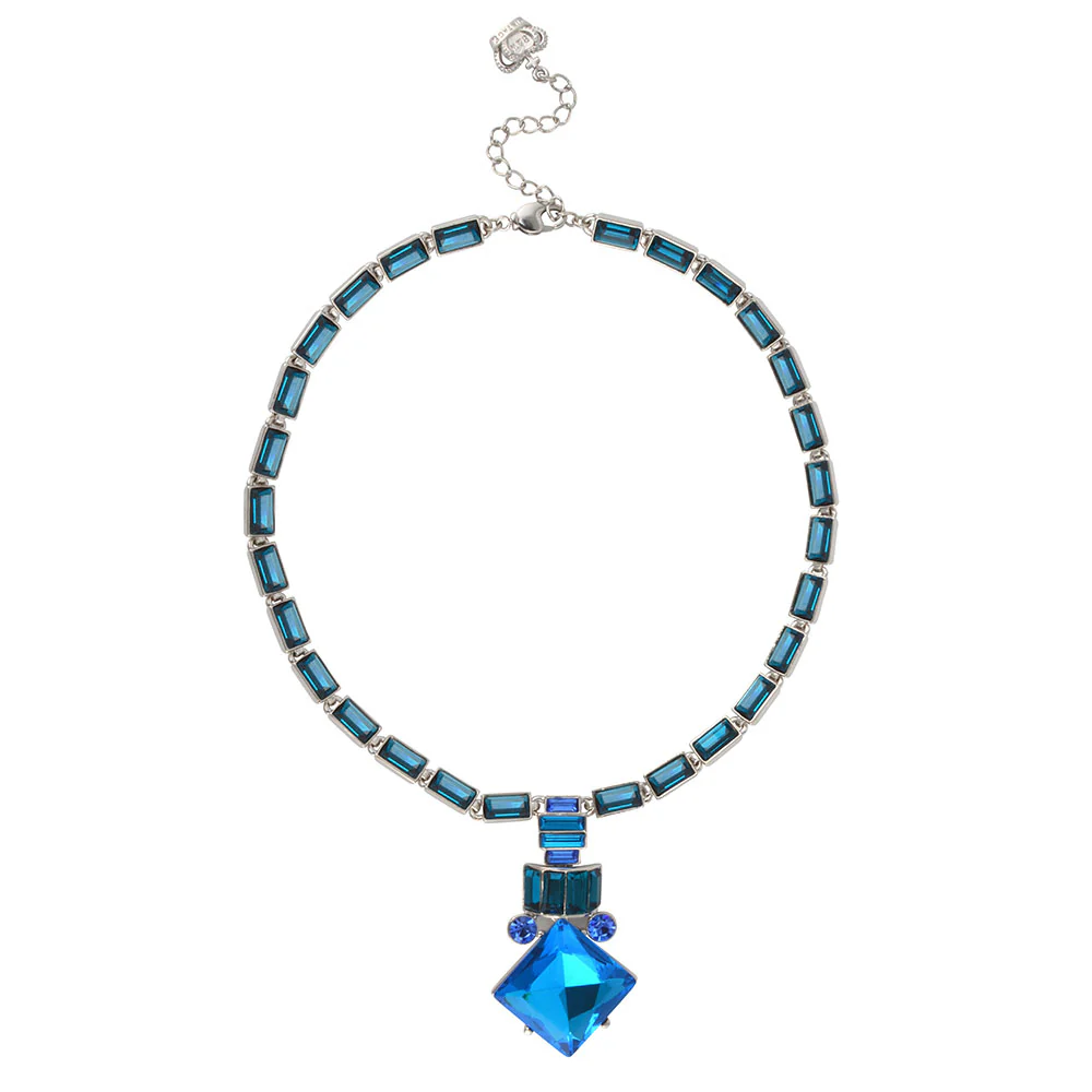 Crystal Square Art Deco Necklace - Image 6
