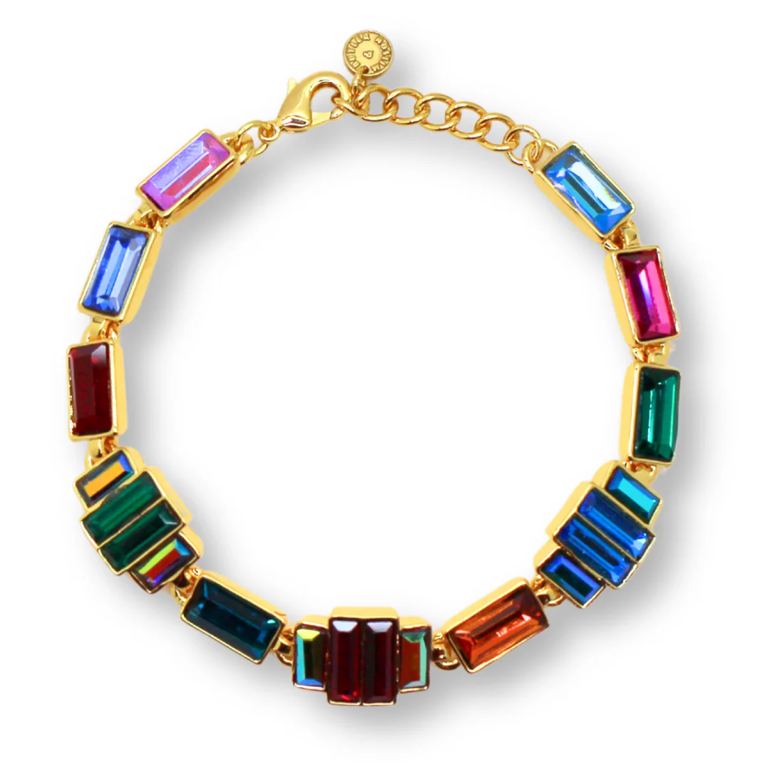 Baguette Crystal Art Deco Bracelet - Image 3