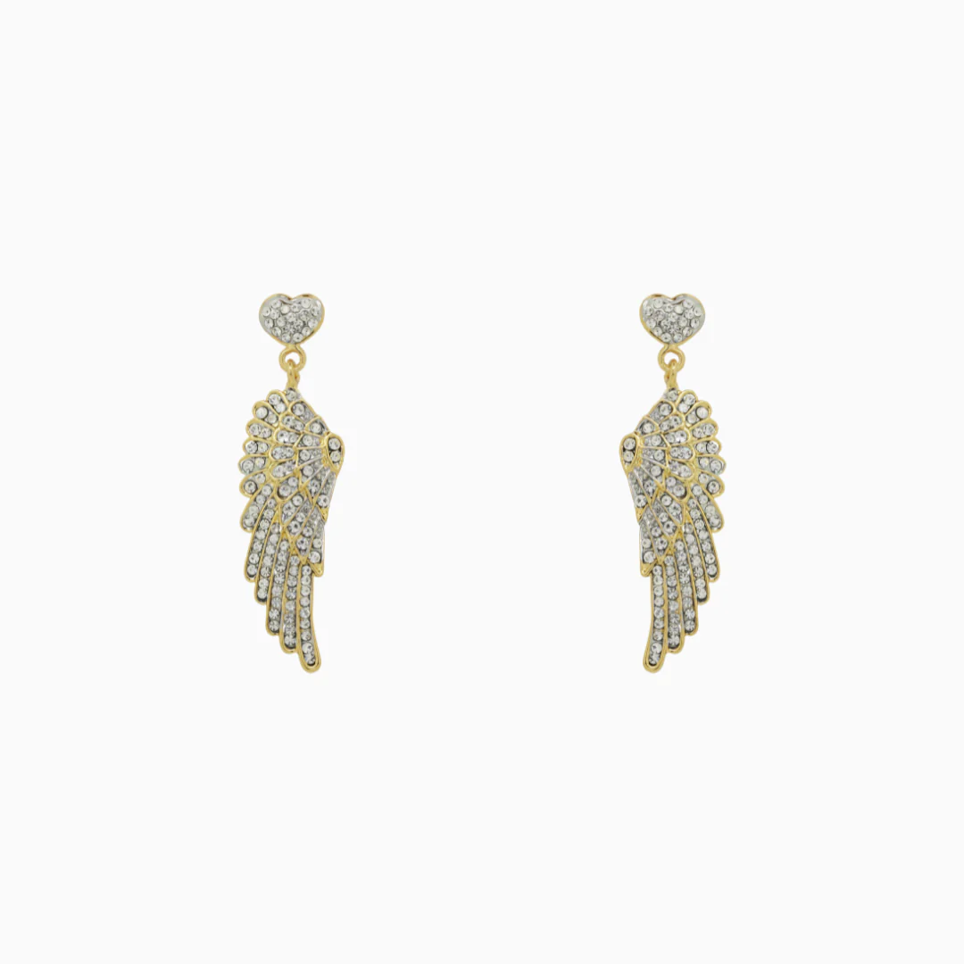 Wing and Heart Earrings - Image 5